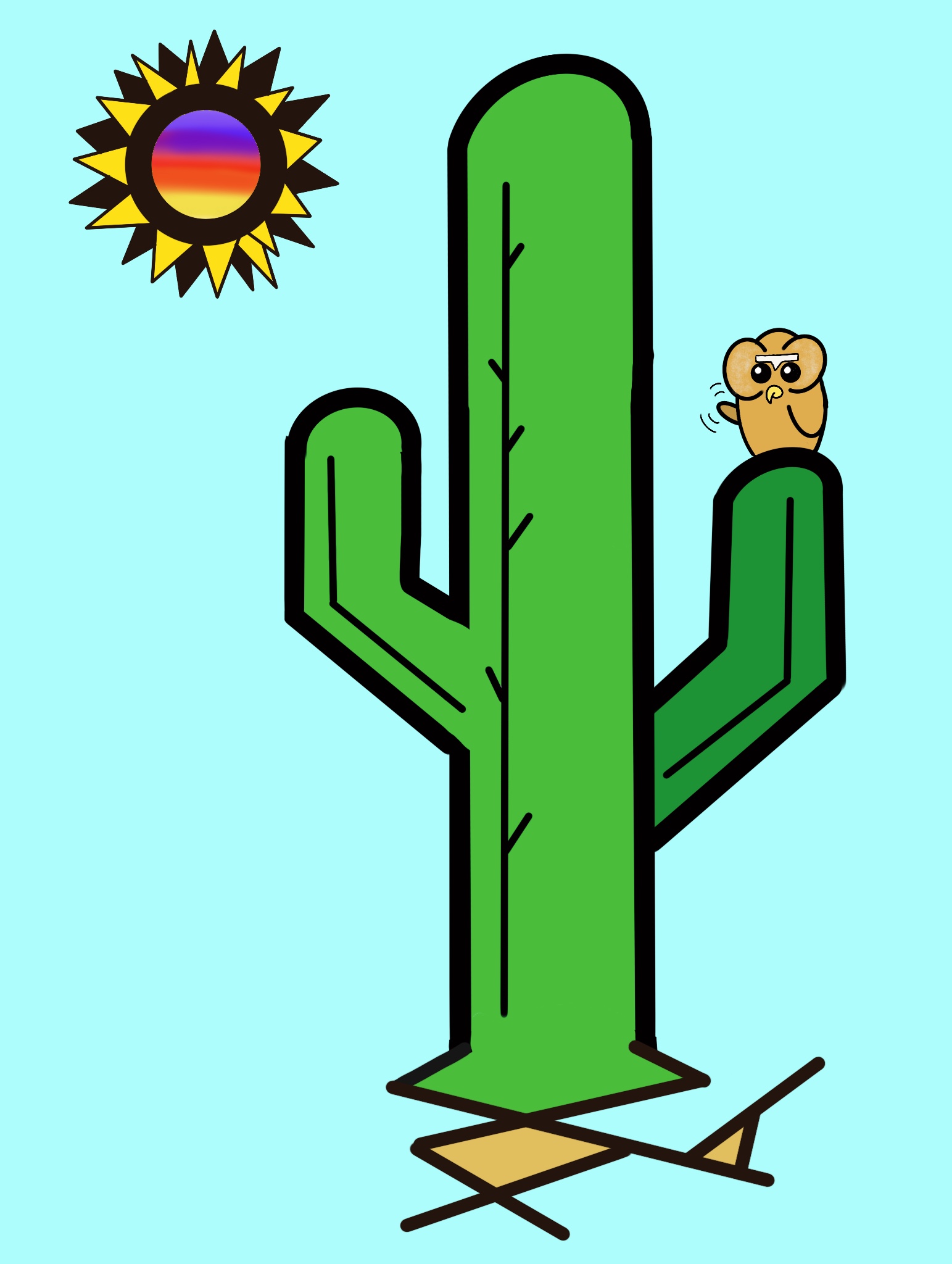 Cactus on Owl